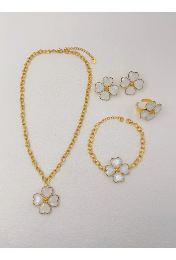 Parure de bijoux en acier inoxydable