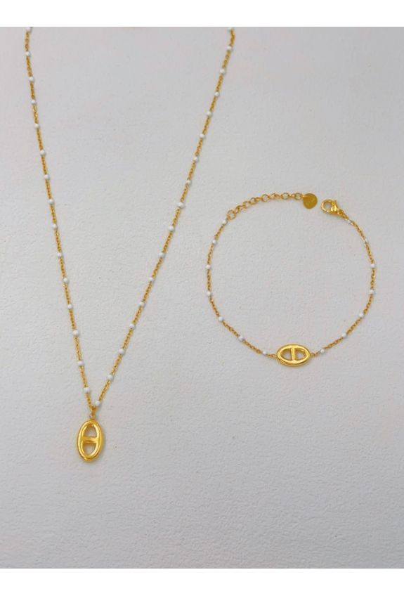 Parure de bijoux en acier inoxydable