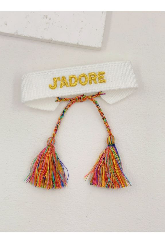 BRACELET TISSU J'ADORE
