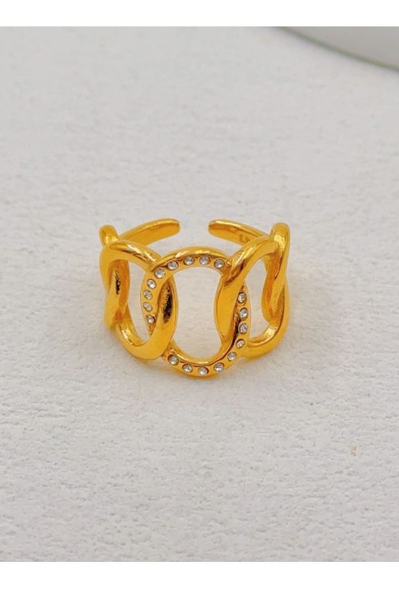 BAGUE REGLABLE EN ACIER INOXYDABLE