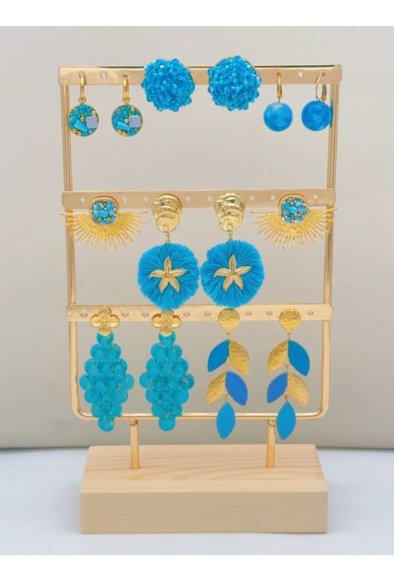 LOT DE BOUCLES D'OREILLE EN ACIER INOXYDABLE