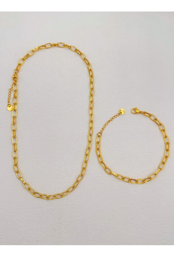 Parure de bijoux en acier inoxydable