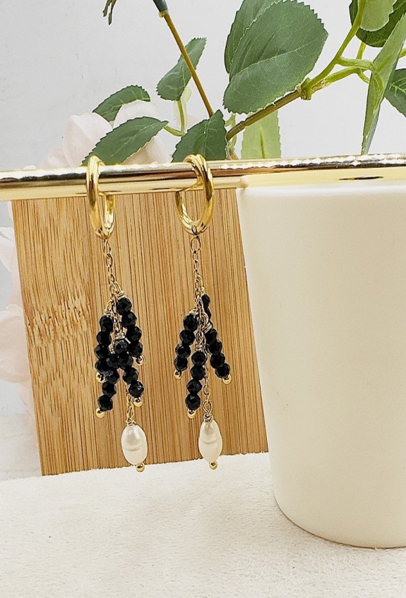 BOUCLES D'OREILLLES EN ACIER INOXYDABLE