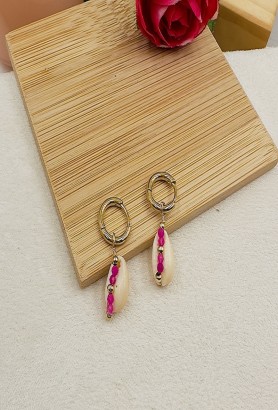 BOUCLES D'OREILLLES EN ACIER INOXYDABLE