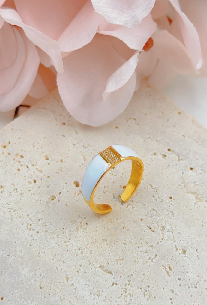 BAGUE REGLABLE EN ACIER INOXYDABLE