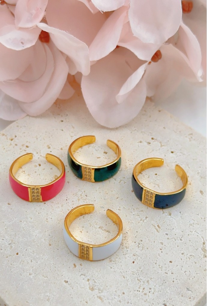 BAGUE REGLABLE EN ACIER INOXYDABLE