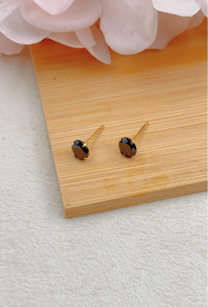 BOUCLES D'OREILLES EN ACIER INOXYDABLE(0.6CM)