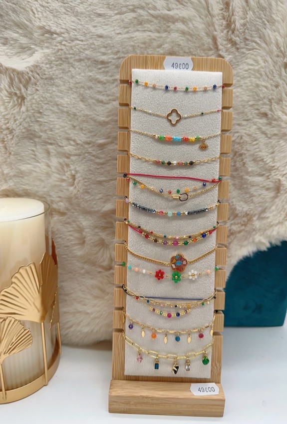 LOT DE BRACELET EN ACIER INOXYDABLE(SANS PRESENTOIR)