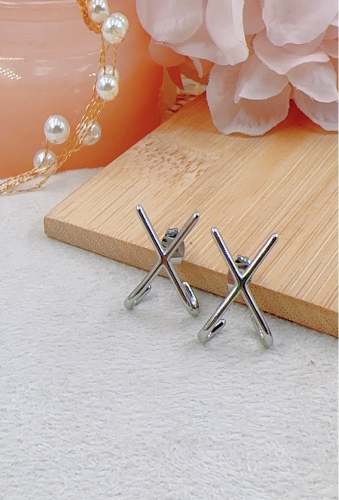 BOUCLE D'OREILLE EN ACIER INOXYDABLE
