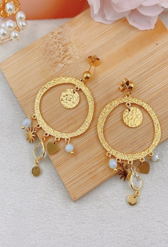 BOUCLE D'OREILLE EN ACIER INOXYDABLE