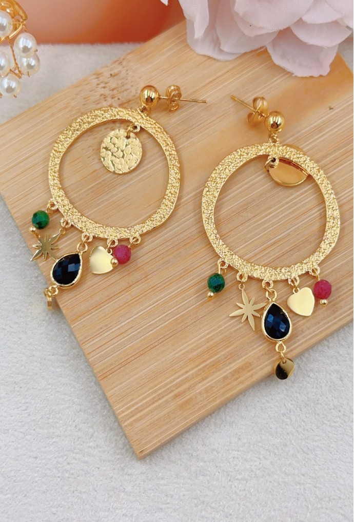 BOUCLE D'OREILLE EN ACIER INOXYDABLE