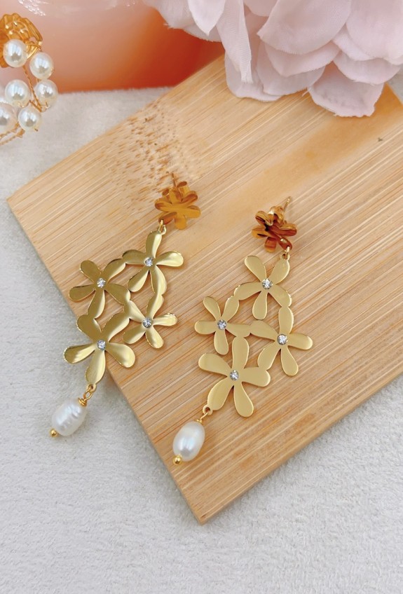 BOUCLE D'OREILLE EN ACIER INOXYDABLE