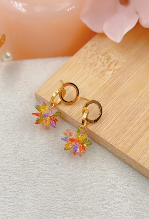 BOUCLE D'OREILLE EN ACIER INOXYDABLE