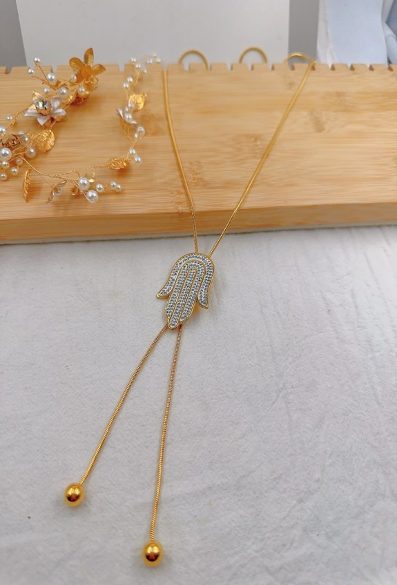 COLLIER SAUTOIR EN ACIER INOXYDABLE